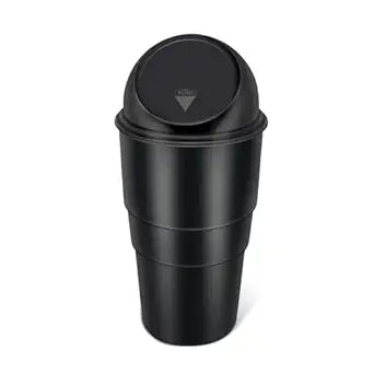 Mini Car Trash Bin | Compact Press-Top Dustbin for Car & Desk